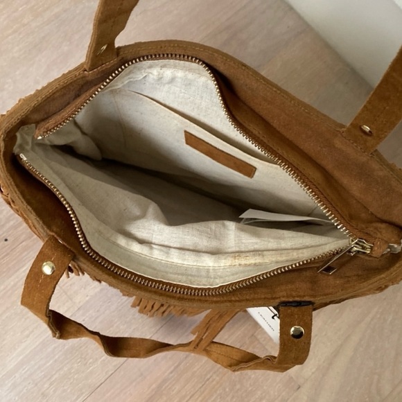 Leather fringe bag - Picture 2 of 3